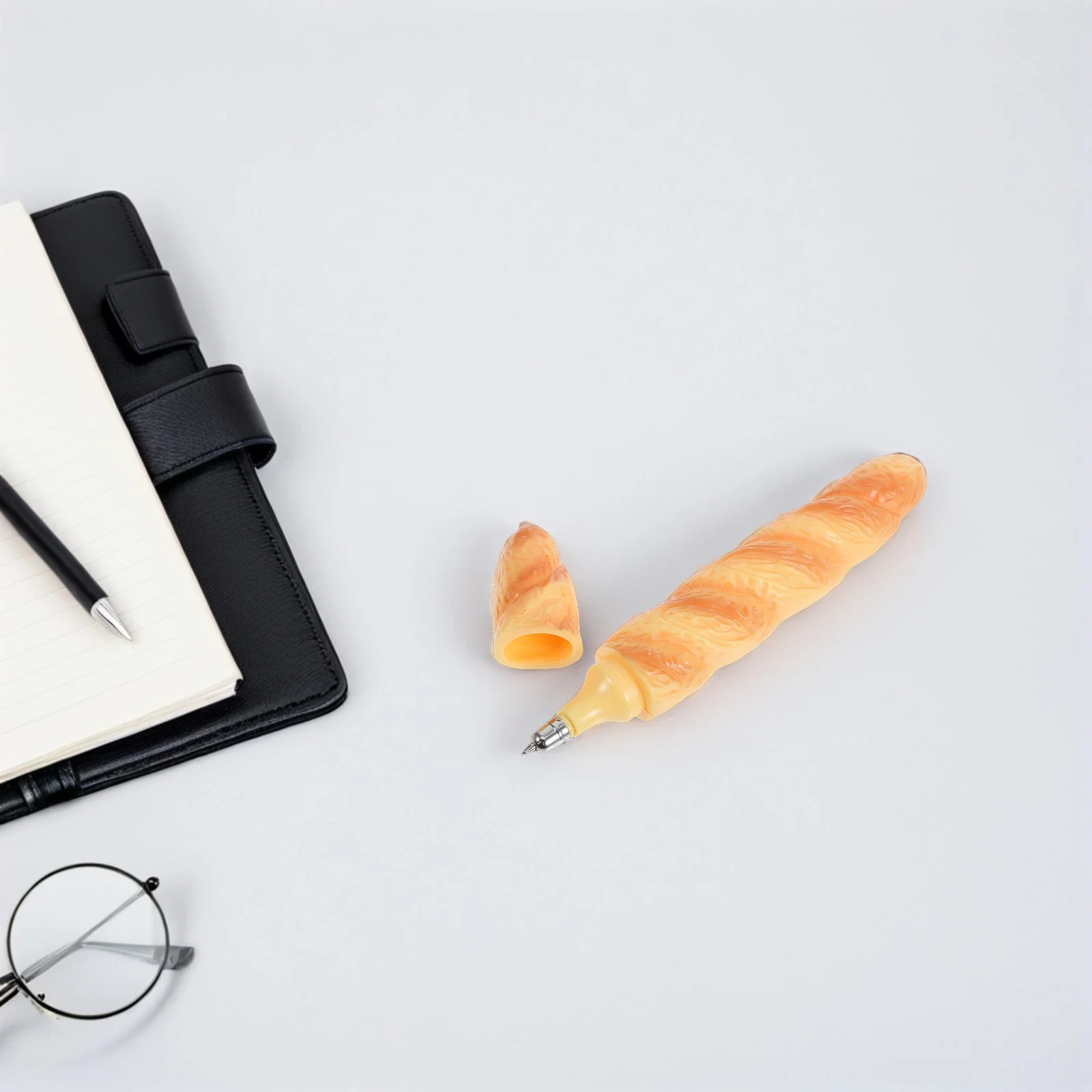 

5Pcs Baguette Bread Gel Pen Unique Design Portable Lightweight for School Office Supplies Baguette Bread Gel Pen