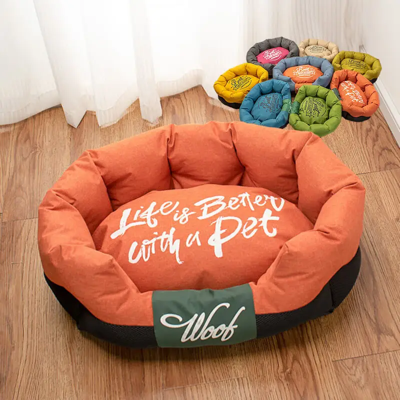 

All-season Waterproof Ultra Soft Removable Washable Luxury Rectangle dog and cat kennel Pet Bed for Dog and Cat