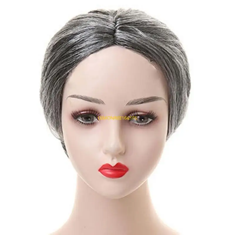 Q39C 9 Gói trẻ Trang phục phụ nữ đặt trang phục Granny Halloween với kính giả tóc giả