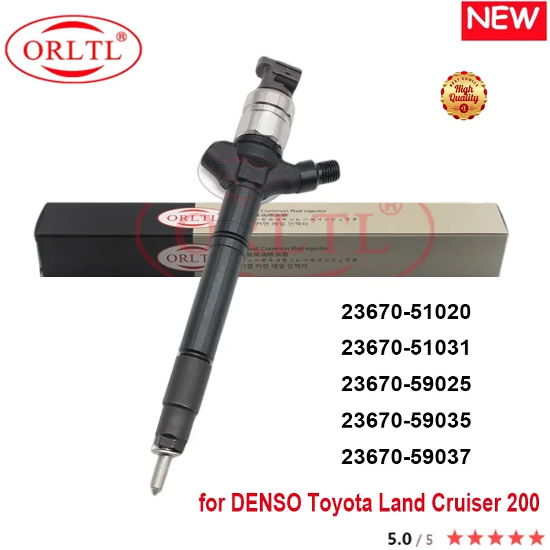 

New Injector 23670-51020 23670-51031 23670-59025 23670-59035 23670-59037 095000 7700 FOR Fits Toyota 1VD-FTV