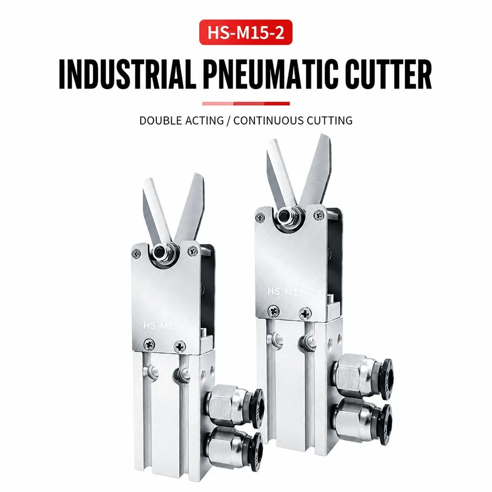 Industrial Grade Pneumatic Scissors ST-HS10-M15-2 Mini Air Shears Cutter for Copper Iron Wire Sewing Thread Tape