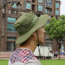 Men Camouflage Boonie Hat Tactical US Bucket Hats Multicam Panama Summer Cap Hunting Hiking Outdoor Camo Sun Caps