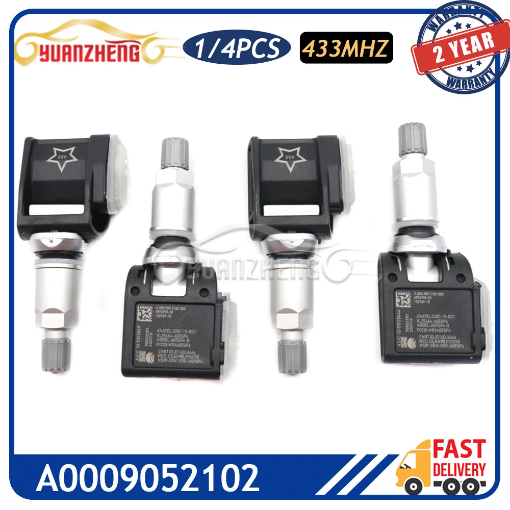 

Car A0009052102 TPMS Tire Pressure Monitoring Sensor Fit For Mercedes-Benz E-class CLS A257 W213 S213 C238 A238 E300 433Mhz