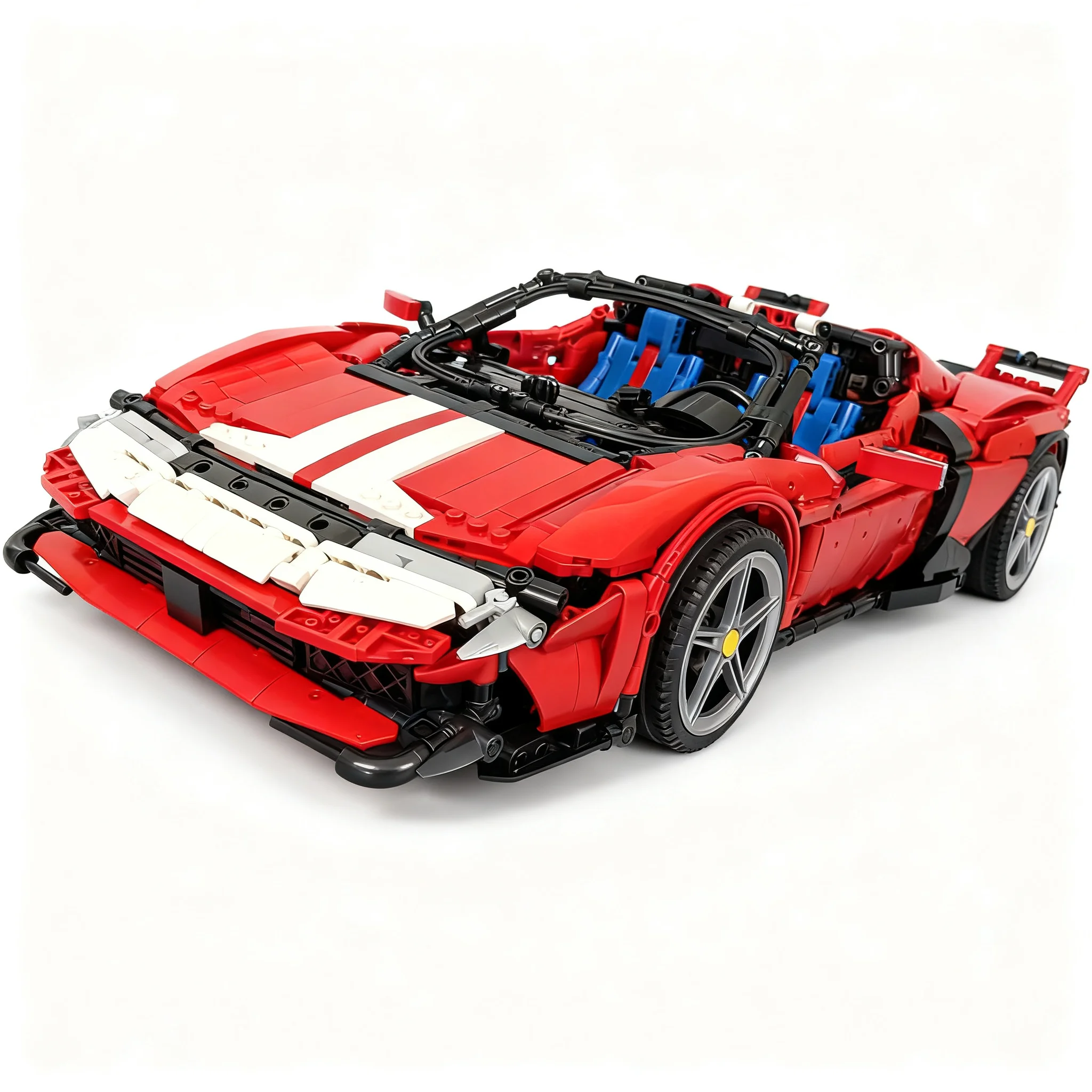 2563pcs MOC Ferrarl 849 Testarossa Assetto Fiorano Technical Model Building Blocks Christmas Gift Architecture DIY Art Idea Kit