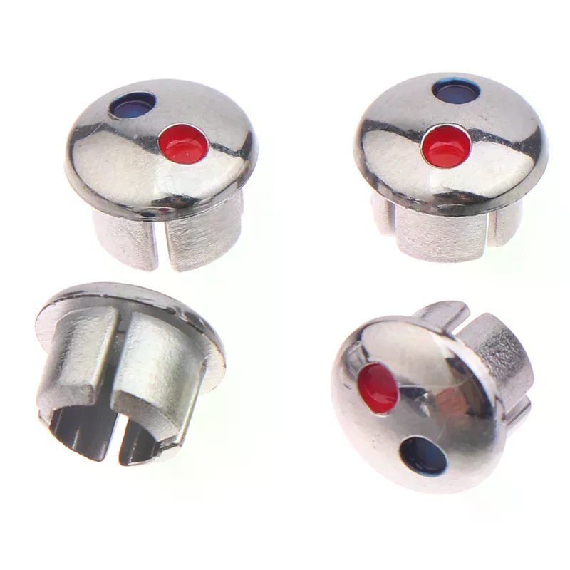 Faucet Handle Hot Cold Water Sign Red Blue Label Decoration Cover Kitchen Bathroom Mixer Tap Indicate For Faucet Handles 10pcs