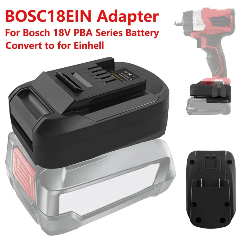 

Battery Adapter for Bosch 18V PBA Series Lithium Batteries Convert To for Einhell 18V Li-ion Battery for Einhell 18V Power Tools