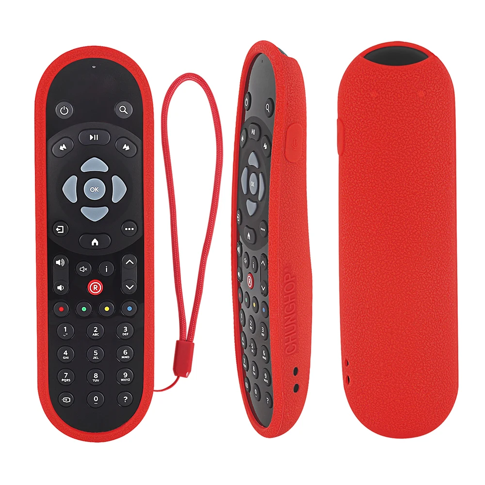 Funda de Control remoto para SKY Q, cubierta a prueba de golpes, Compatible con tacto y no táctil, amigable con la piel, con cuerda de mano anticaída