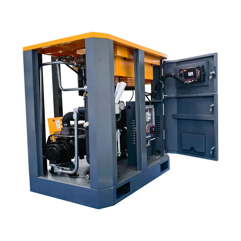 Customized Air Compressor 185cfm Dry Ice Blasting Machine with Air Cooled Screw Compressor AC Powered Engine Core Component