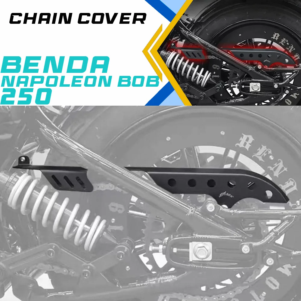 

BENDA Napoleon bob 250 Stainless Steel Chain Cover Vintage Crankset Case Protective Cover Decoration 250 Napoleon bob