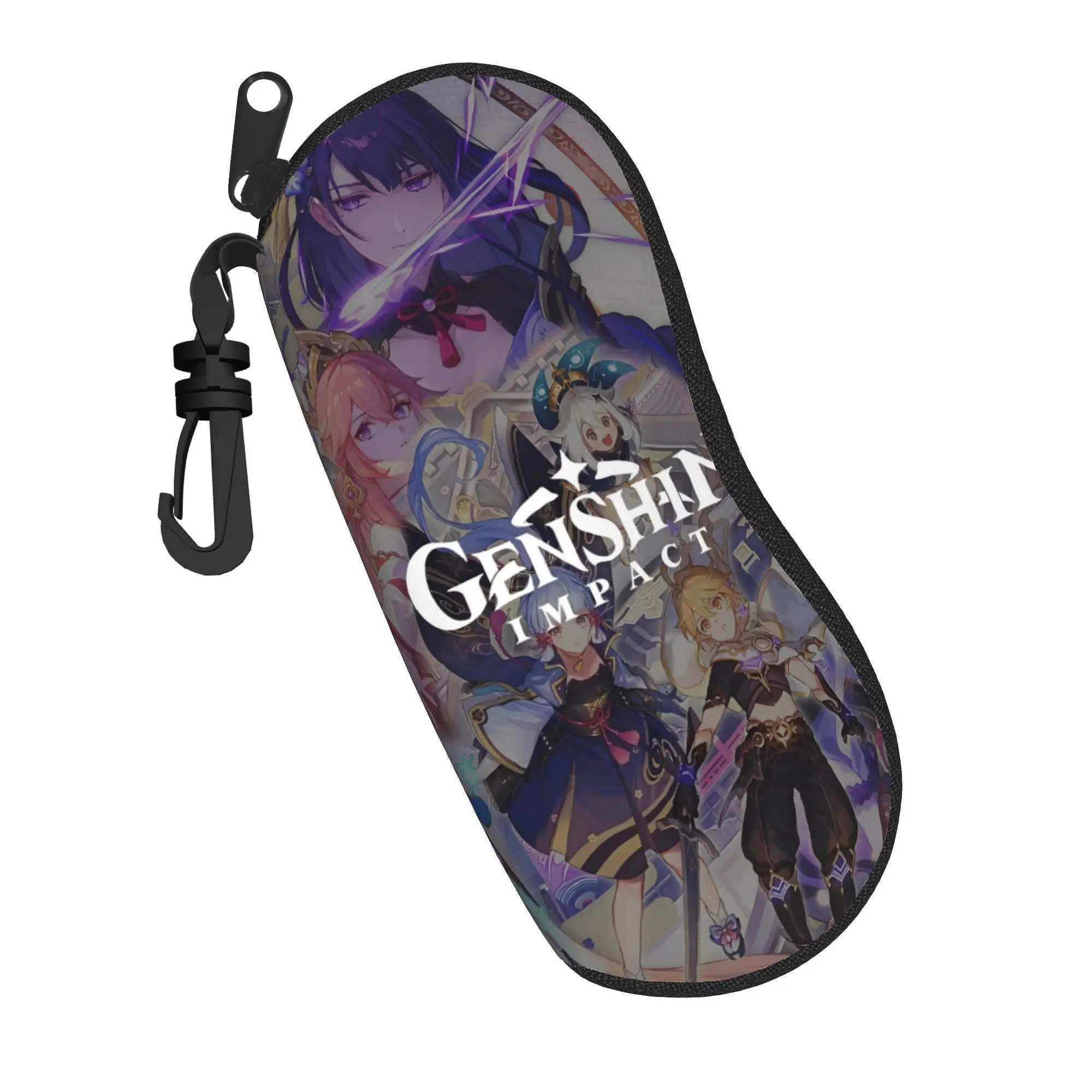 genshin impact game Merch Glasses Case for Girl Boy Printing Accessories  Eyewear Storage Box Cartoon Sunglasses Box