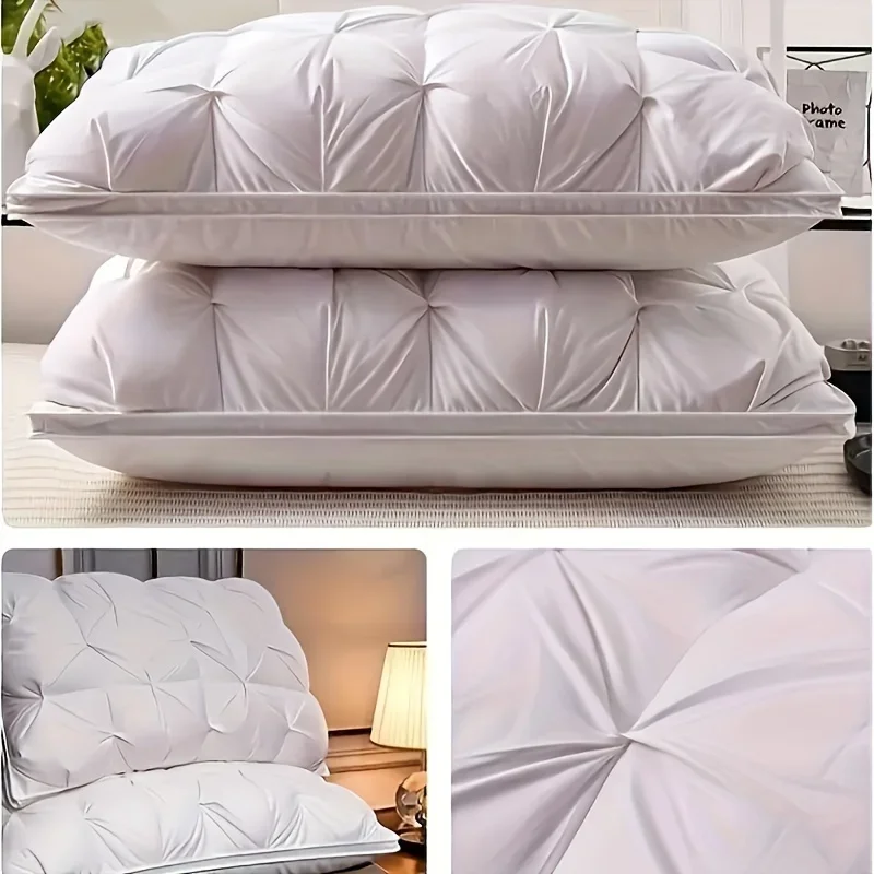 High Quality Health Pillow for Sleeping Cotton Pillowcase White Pillow Orthopedic Neck Pillows Suitable for Home Neck Pillow