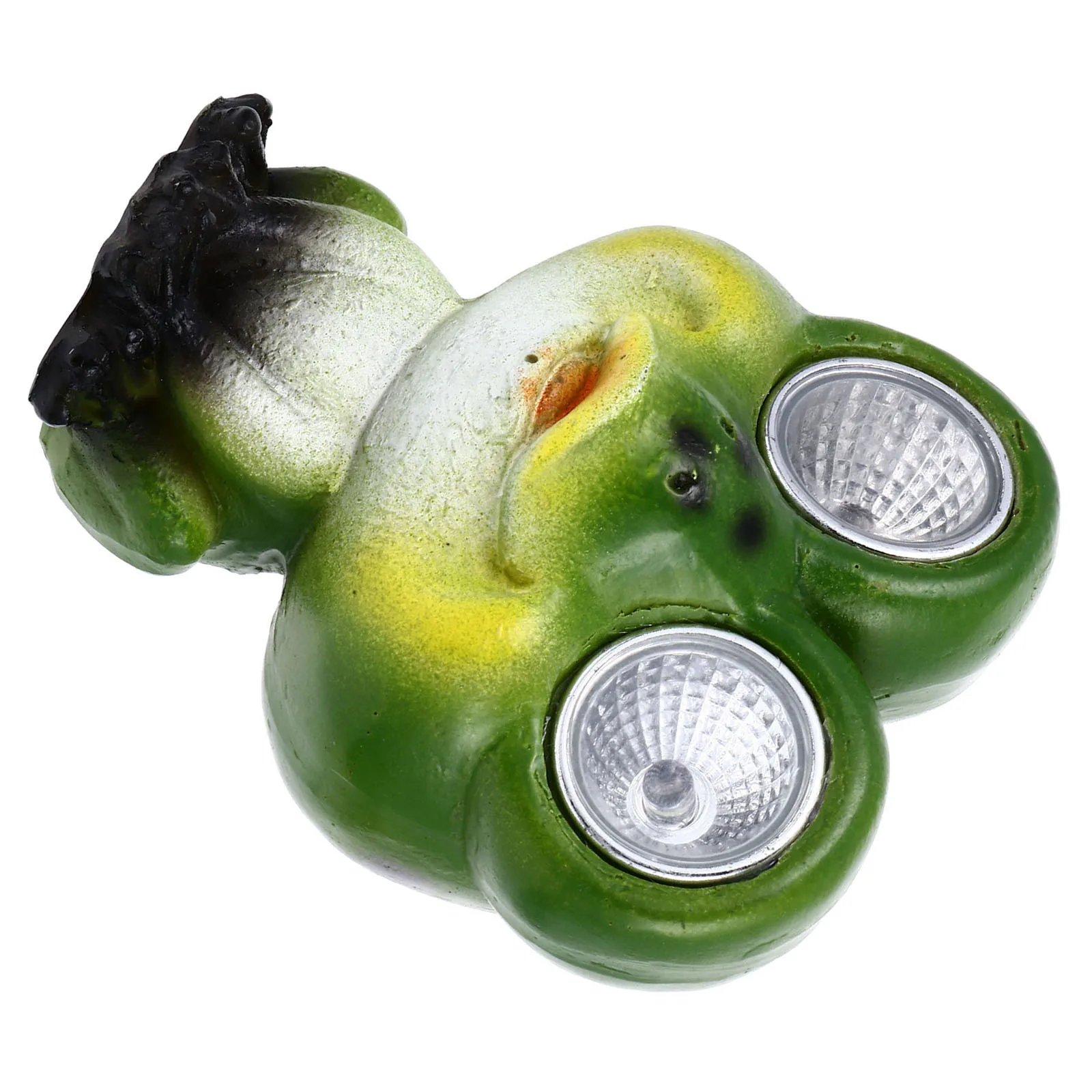 حديقة ديكور تعمل بالطاقة الشمسية الضفادع مصباح الراتنج الفن الحرفية الأخضر لمسار الحديقة فناء أضواء الشمسية في الهواء الطلق مصباح الحديقة