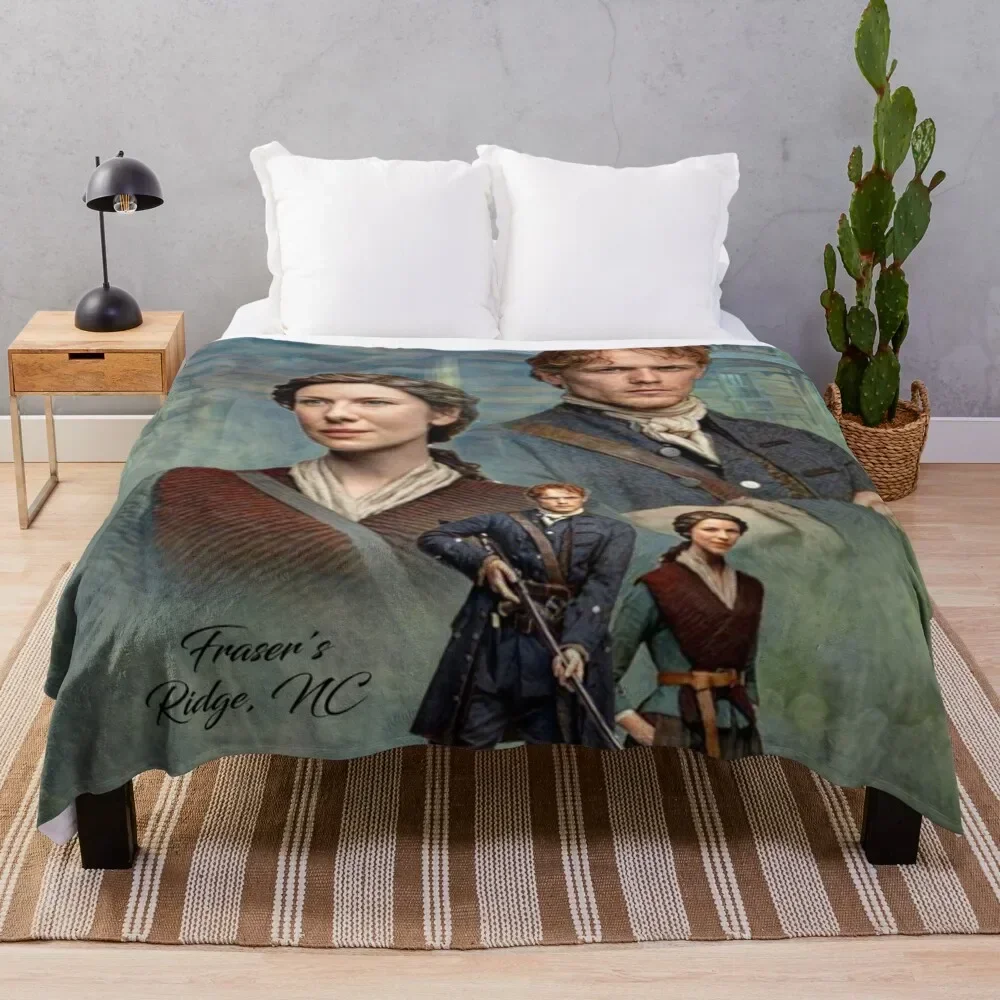 

Jamie and Claire Fraser/Frasers Ridge, NC Throw Blanket Spring Fall Cozy Throw Blanket for Couch