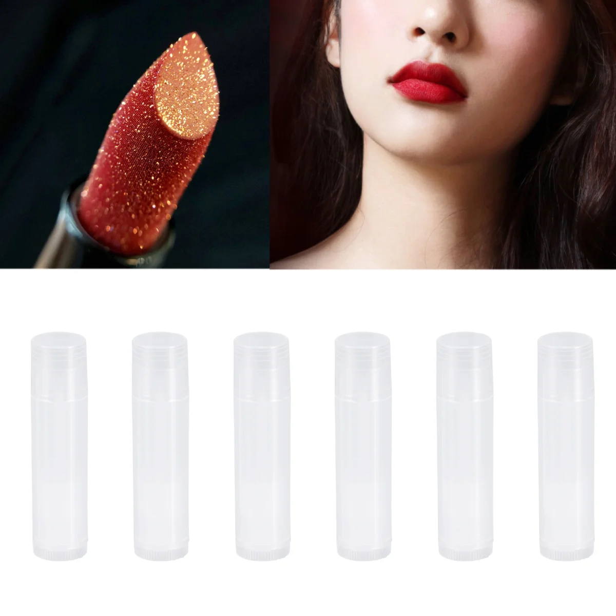 25 buah lip Balm Lipgloss tabung Lipgloss wadah tabung wadah kosong dengan topi Miss