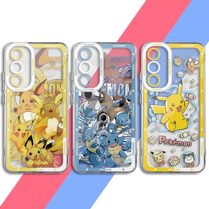 Transparent Soft Case for Samsung Galaxy A35 A55A53 A54 A73 A34 A33 A25 A24 A13 A14 A15 5G P-Pokemon G-Gengar Cover