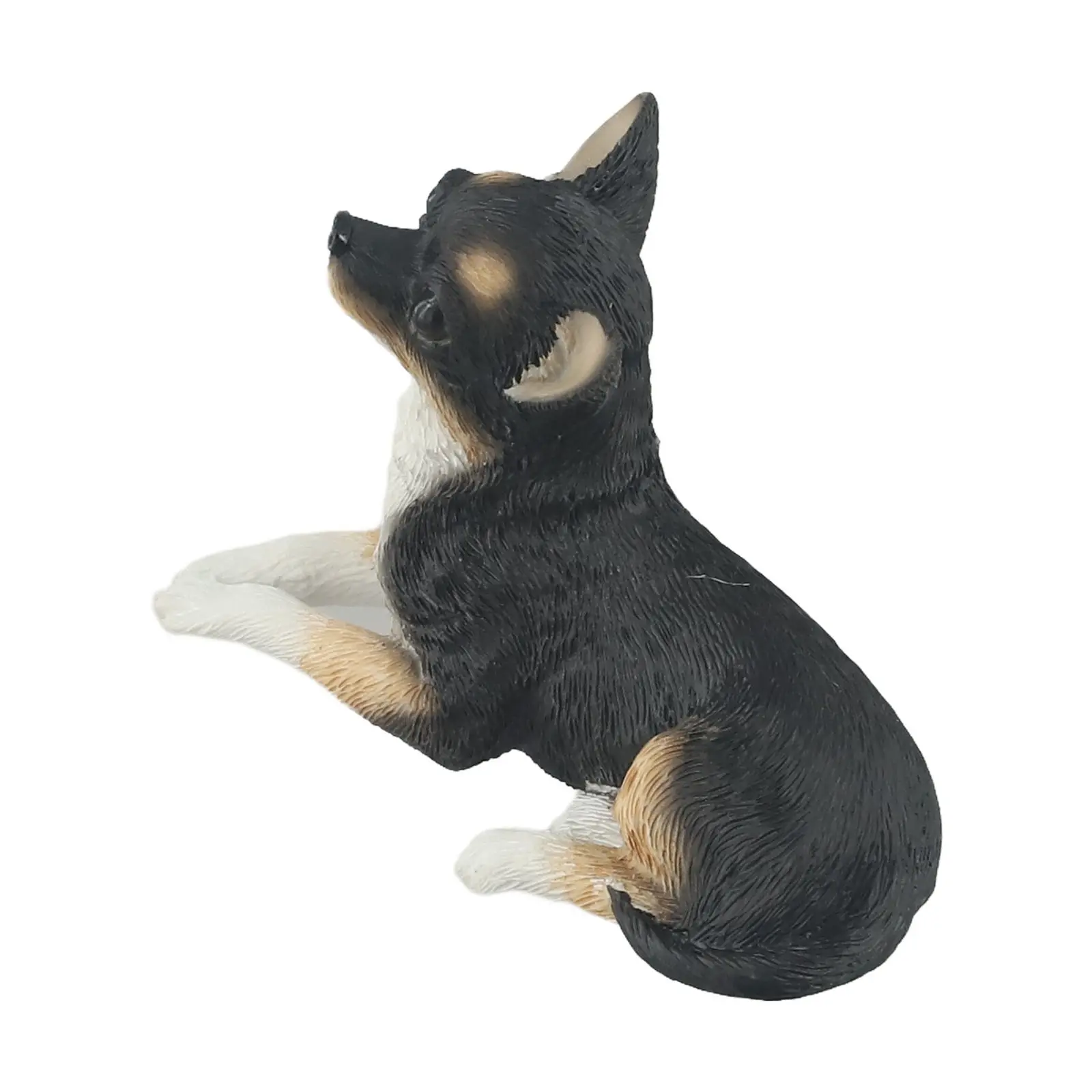 For Backyard Realistic Home Decoration Chihuahua for sculpture Garden Decoration Khaki White Or Khaki Frost Resistant Lifelike