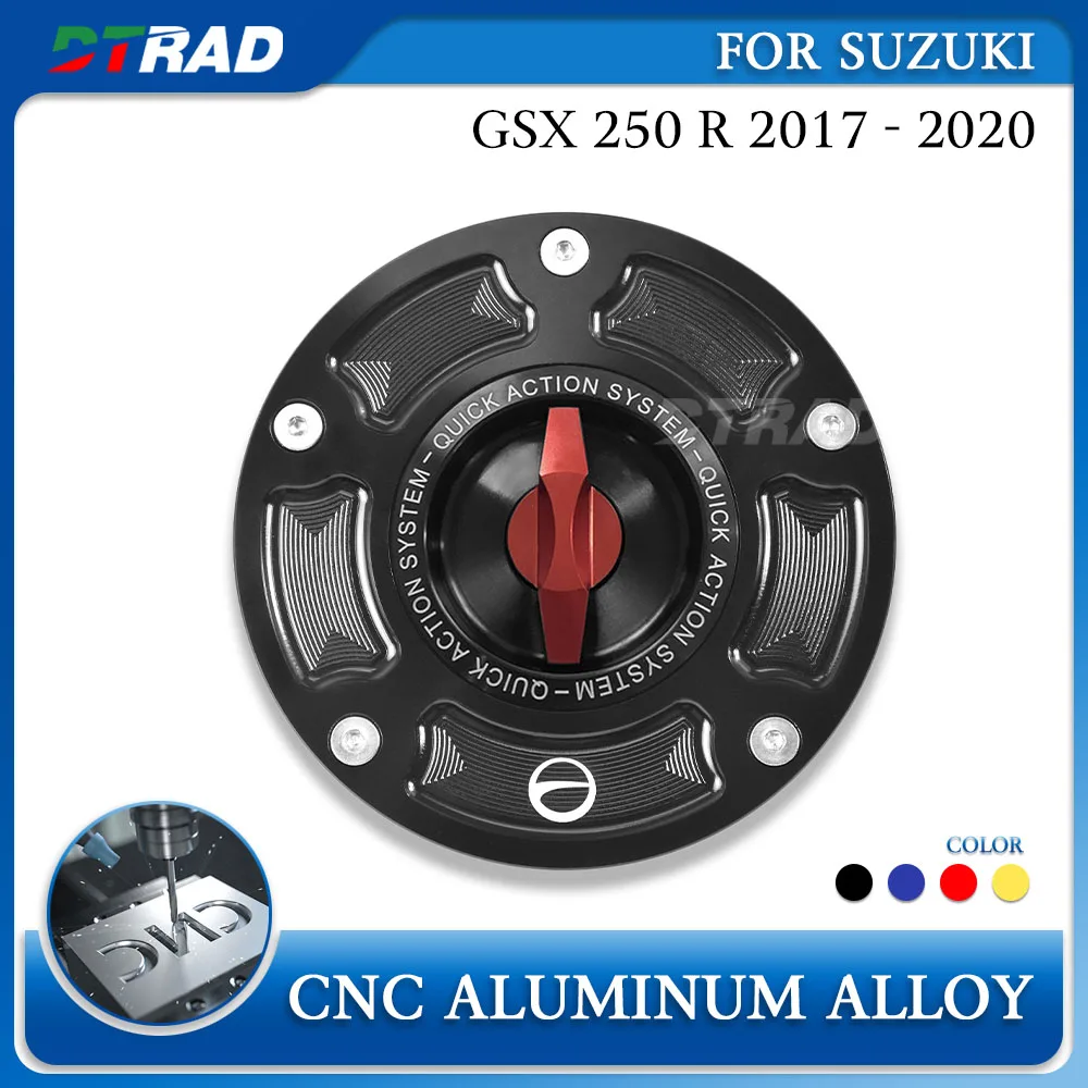 

Quick Opening Gas Tank Cap For SUZUKI GSX 250R 2017- 2020 GSX250R GSX250 R Accessories CNC Aluminum Modification Fuel Tank Cover