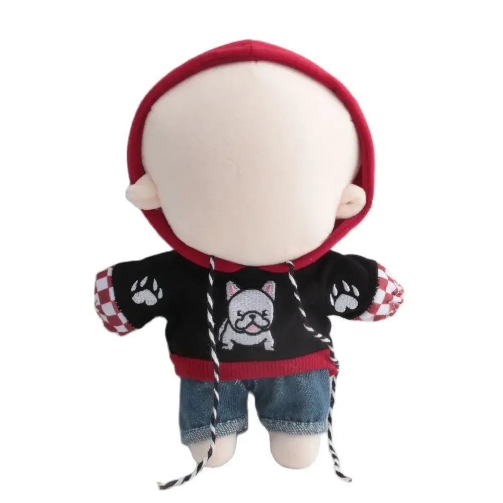 Doll Clothes Mini Animal Hoodies Jeans Pants Cartoon Plush Shoes 20cm/14inch Cotton Stuffed Doll Accessories Dropshipping