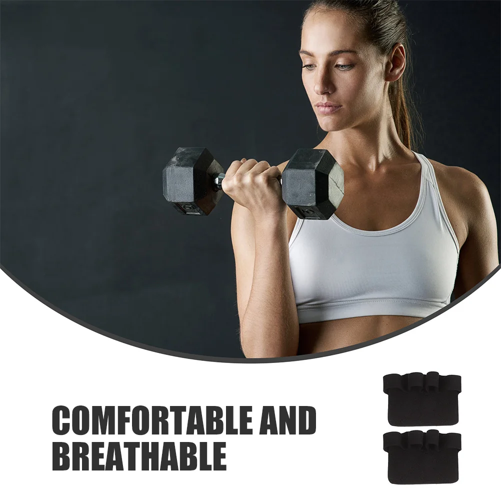 

1Pair Durable Lifting Gloves Comfortable Breathable Sports Gym Hand Grips Palm Protector for Men Weightlifting