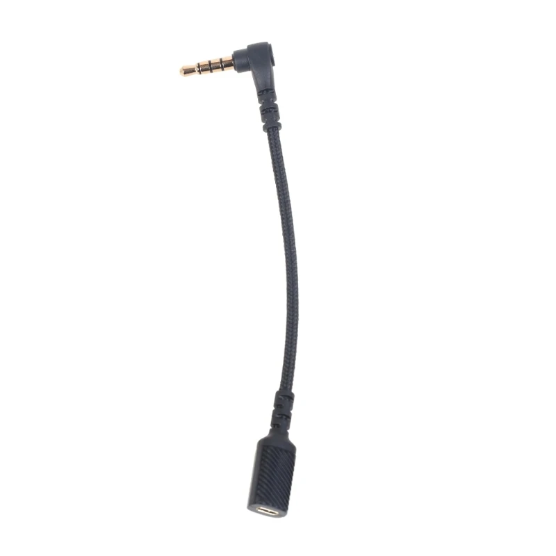 Right Angled 3.5mm AUX Cord Game Earphone Connection Wire Short Connection Cable Line for Arctis 3/5/Pro/7