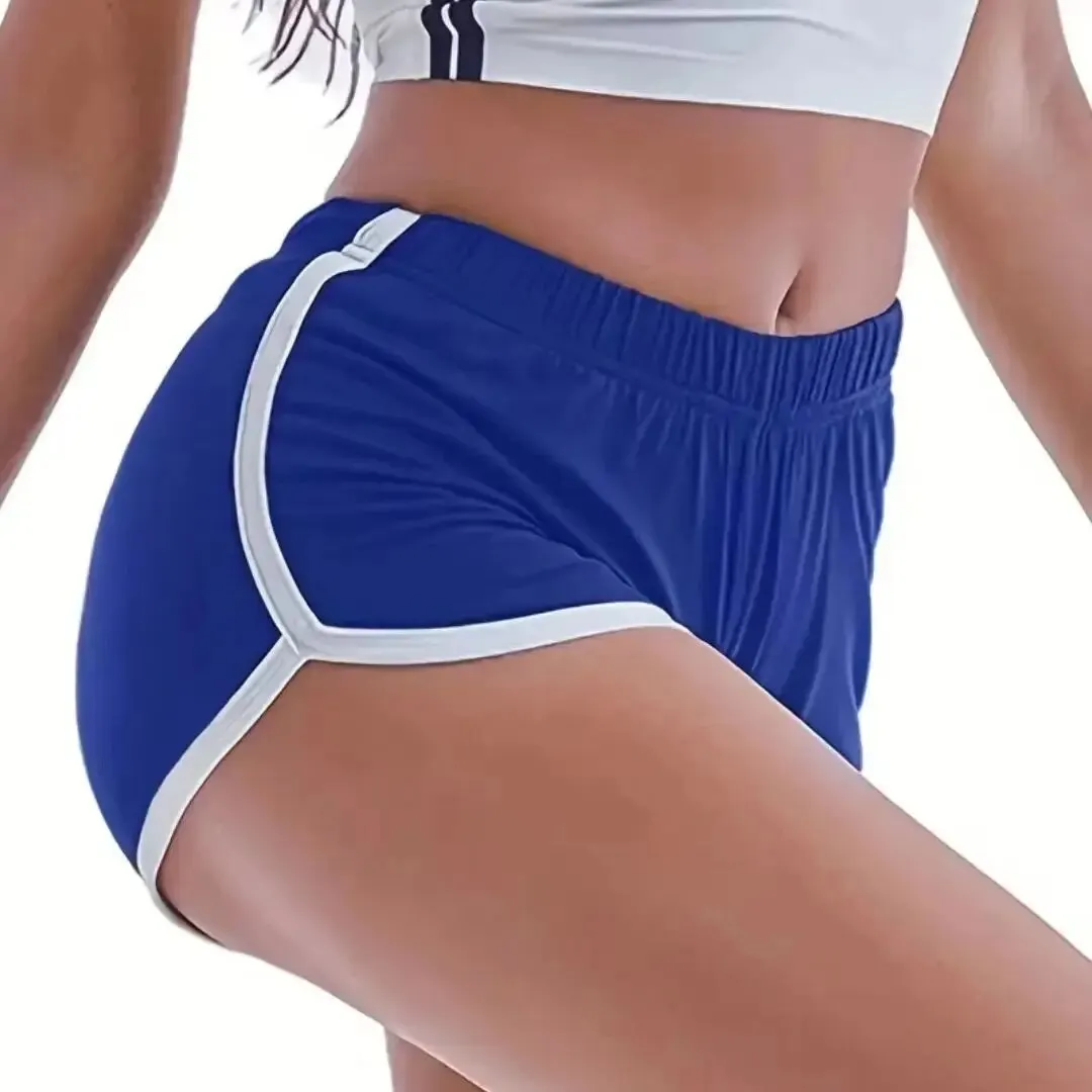 Pantaloncini sportivi Pantaloni dritti larghi casual da donna che indossano pantaloni caldi da yoga a tre punti sottili anti-camminata a vita alta