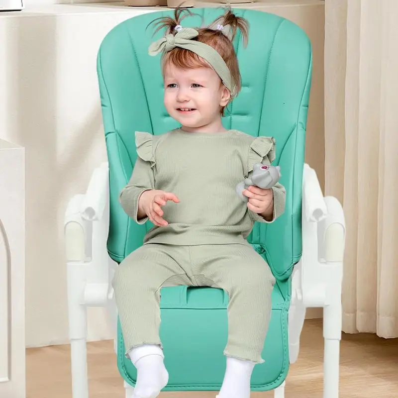 Baby High Chair Cushion Leather Cover for Babycare 8500 Non Slip Padding Seat Replacement Cushion for Toddler Feeding accessory