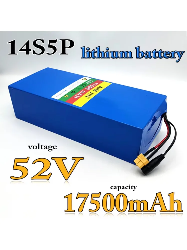AliExpress aimjin Original 52V 14S5P 17500mAh 18650 1500W Lithium Battery for Bicycle Scales, Tricycles, Motorcycle Chargers 58.8V 2A
