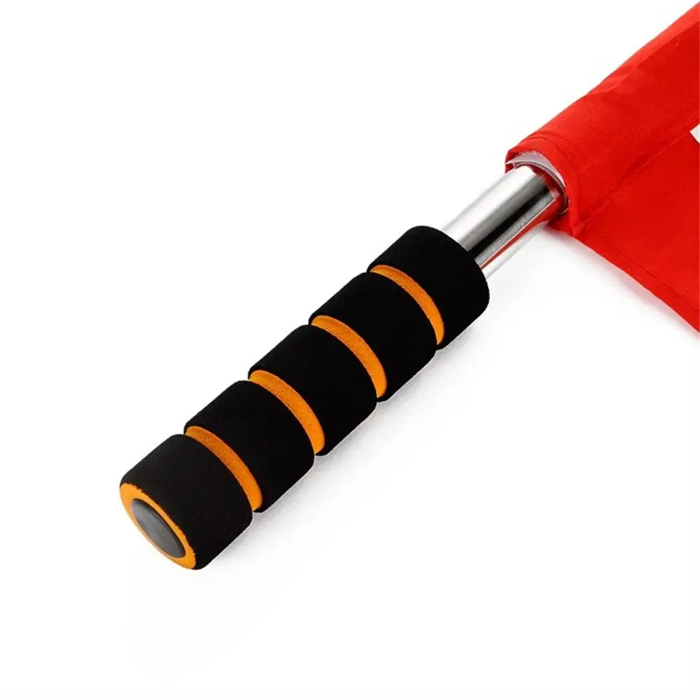 Red White Yellow Soccer Referee Flag Eye-catching Lightweight Linesman Flags High-visibility Sponge Handle