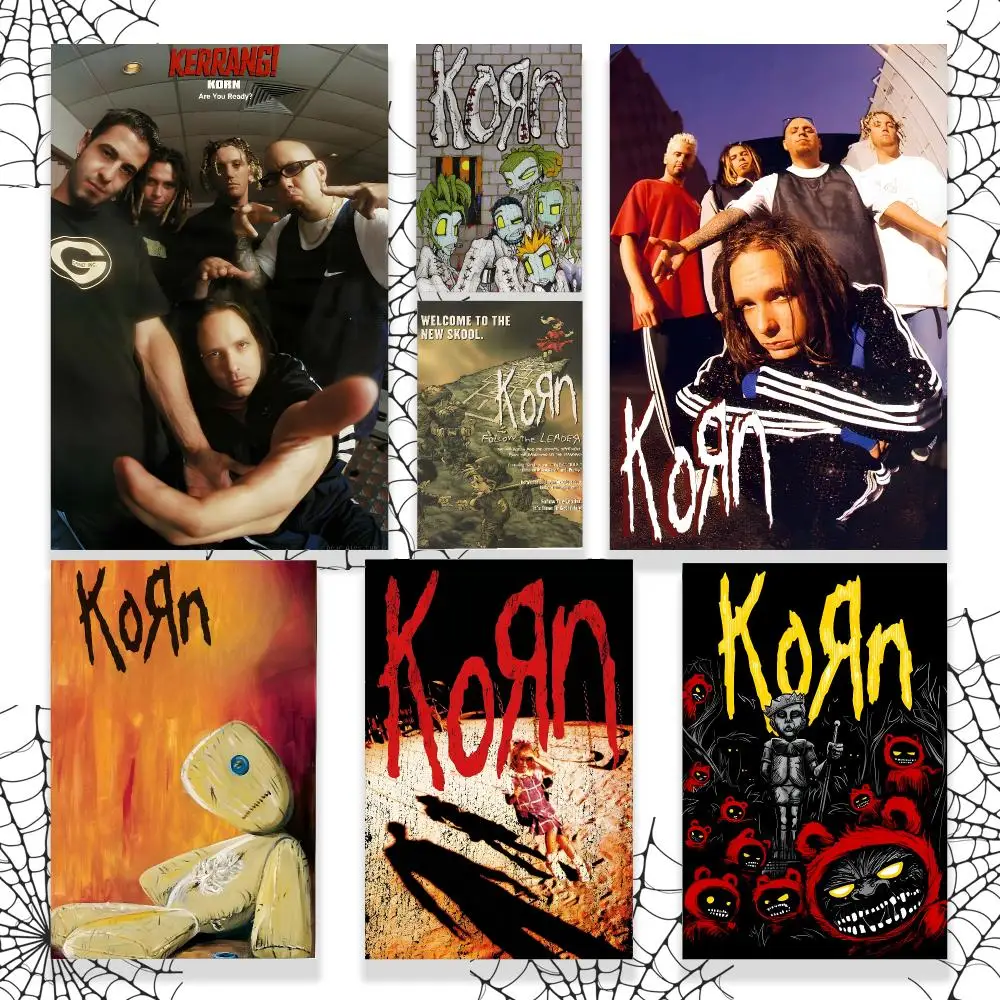 Band K-Korn Poster Graphic Wall Art Poster HD Waterproof PP Paper Print for Bedroom Living Room Office Decor Gift