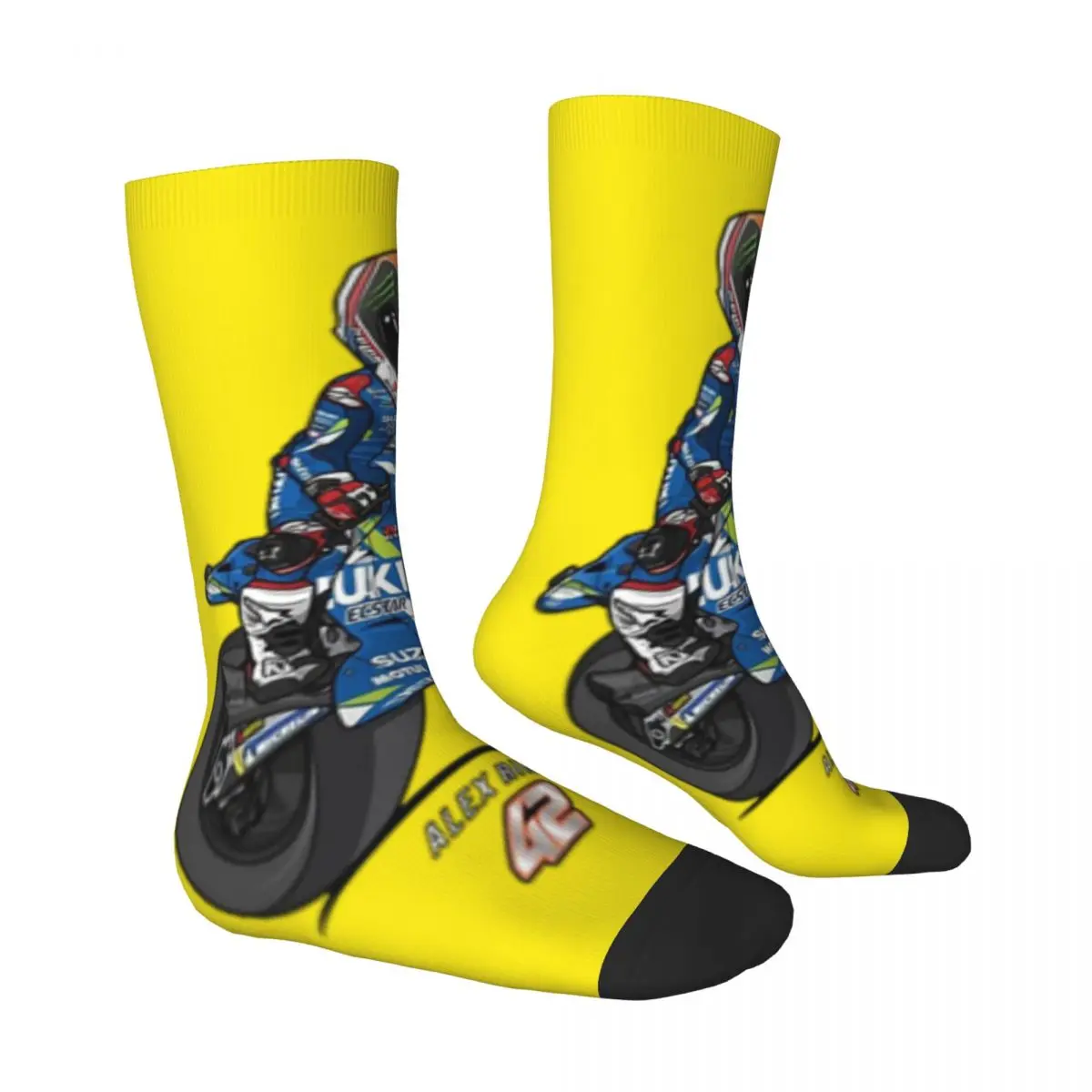 Alex Rins Marquez Unisex Spring Summer Autumn Winter Socks Cycling Happy Socks street style Crazy Sock