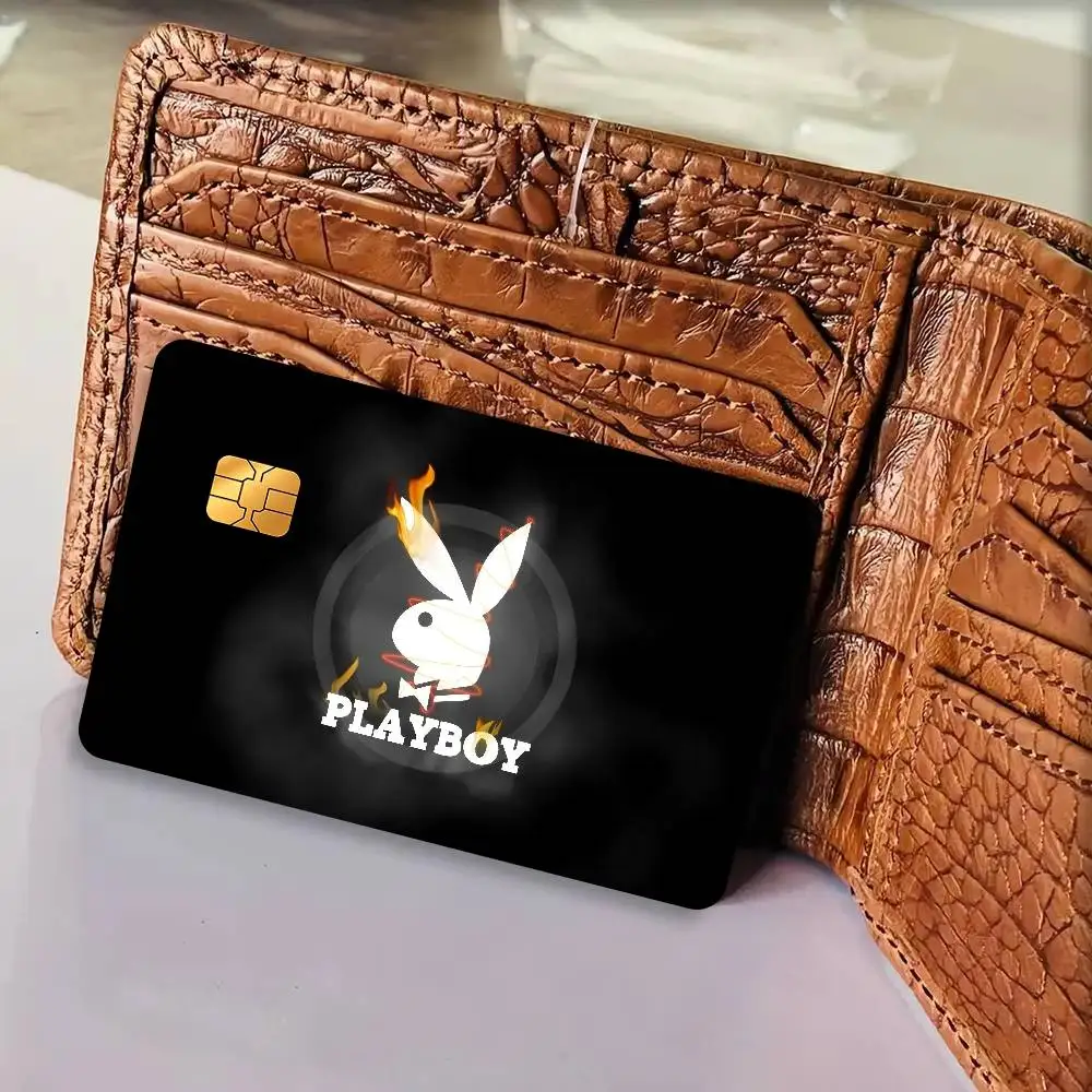 LOGO P-L-aybO-y Aesthetic  Spend or Save Funny Shell Ultra Thin No Fade Sticker Cover Film for Debit Credit Card