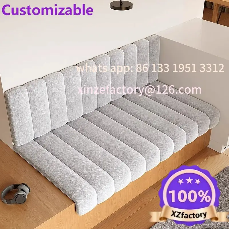 Customizable Milk tea booth soft bag cushion bay window entrance anti-collision sponge pad