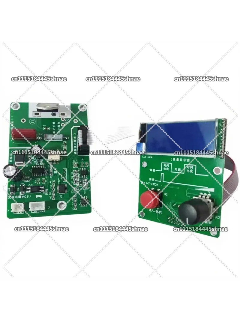 NY-D03 Spot Welding Machine Control Board, Dual Pulse Time & Current Controller, LCD Display Spot Welder Control Module