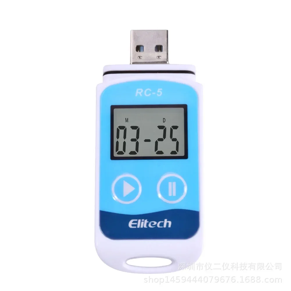 10 Pieces/Lot RC-5 USB Temperature Data Logger High-precision Datalogger Recorder 32000 Reading Point Temperature Recorder