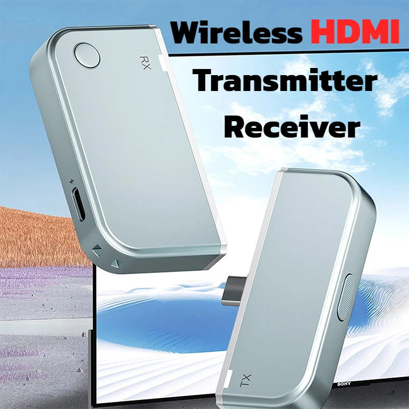 1080P 50M 60Hz Type-C Wireless HDMI Screen Mirroring Adapter Output Transmitter Receiver For Meetings Laptops PC To TV Projector