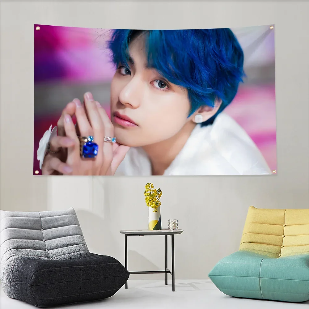Настенный осенний декор, классический гобелен, украшение для дома, флаги Kpops для спальни, индивидуальный флаг, чтобы повесить искусство Kim-BTS-Jung Kok