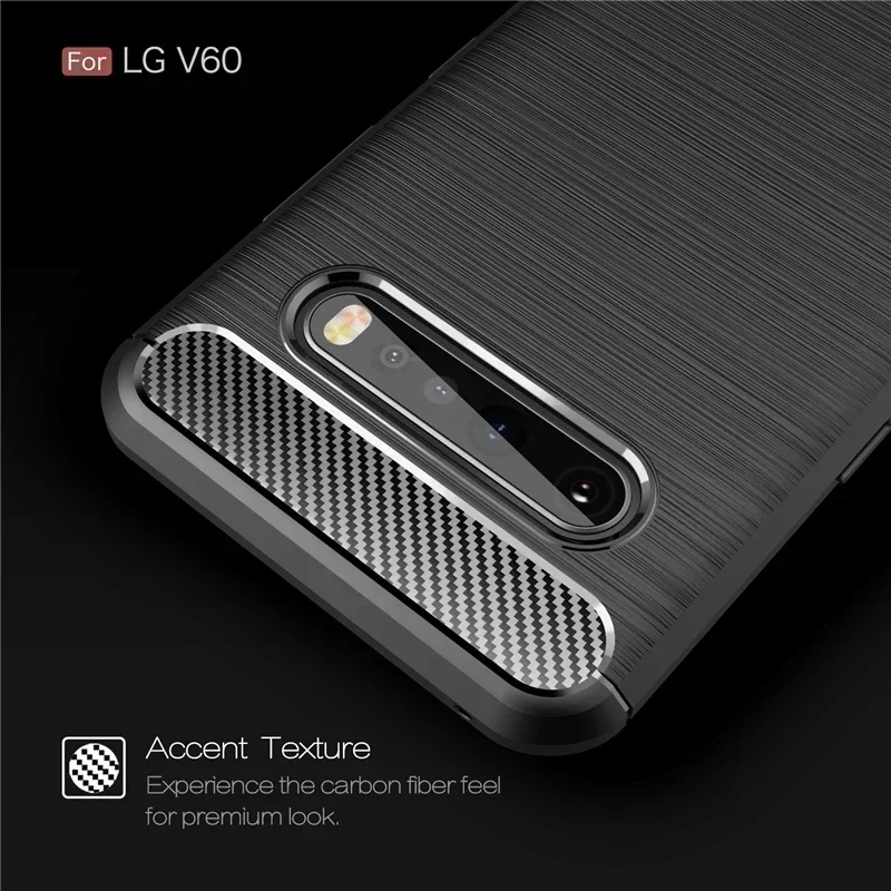 For LG V60 ThinQ 5G Case For LG V60 ThinQ 5G Anti-knock Rugged Armor Cover Silicone Phone Bumper Case For LG V60 ThinQ 5G Cover