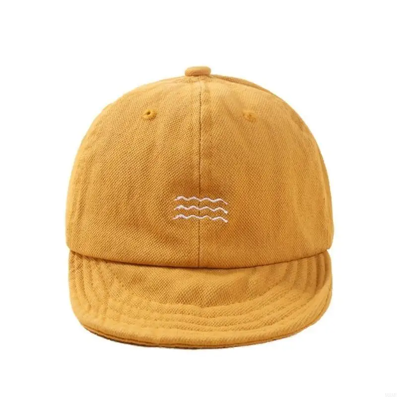 

95AE Baby Baseball Cap Stylish Toddler Hat Solid Color Hat Comfortable & Breathable Hat Gift for 6 Months to 3 Years Old