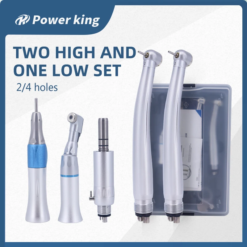 Dental Handpiece High Speed and Low Speed Set Air Turbine Water Spray Hand Piece High Rotation Pen Dentistry Ceramic Bearing