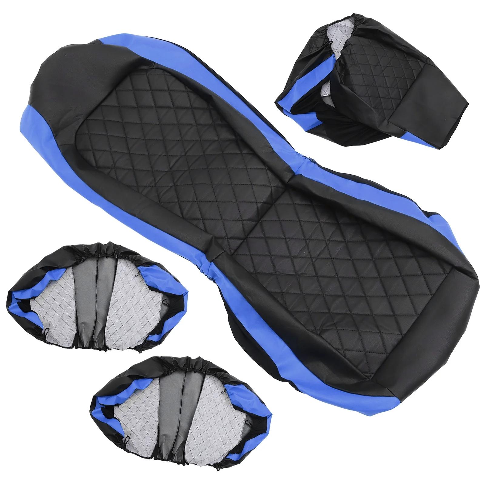 

1Set Car Seat Cover Full Coverage PU Sponge Front Rear Headrest Protector Durable Automotive Seat Covers Universal