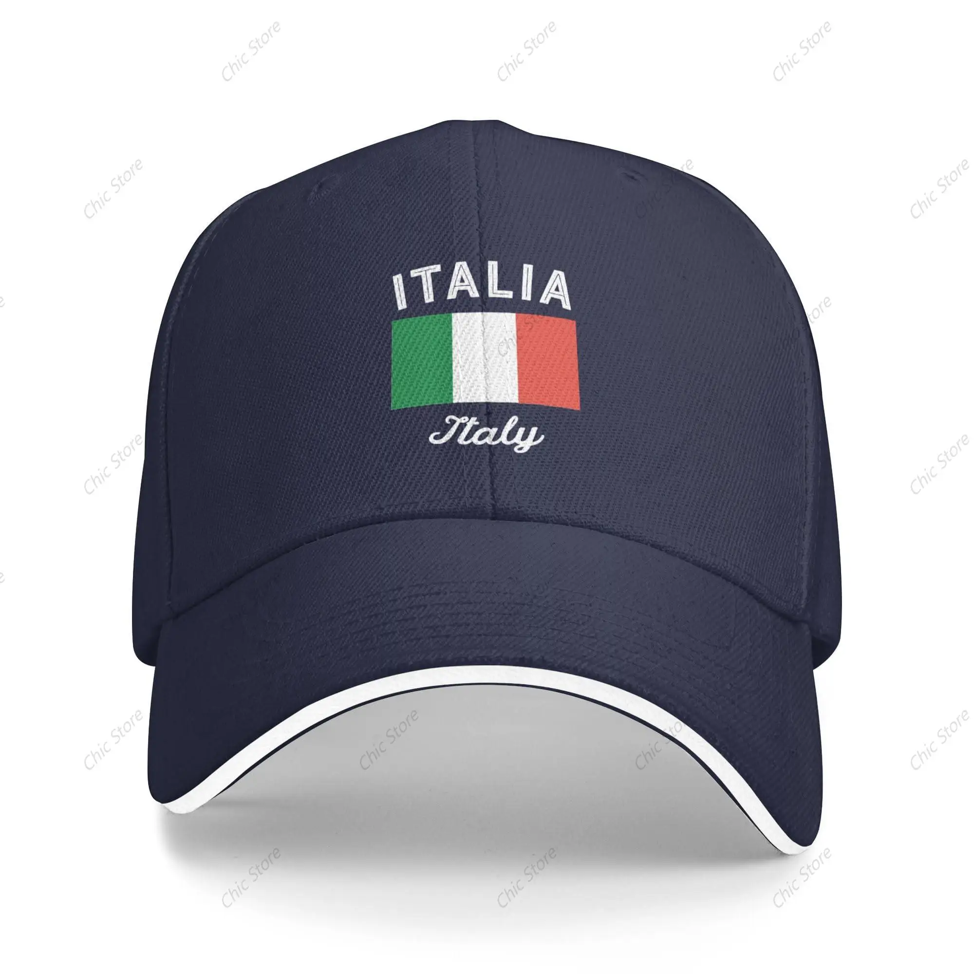 Italy Italian Baseball Cap Men Women Adjustable Sandwich Dad Trucker Hats Golf Hat for Daily Outdoor