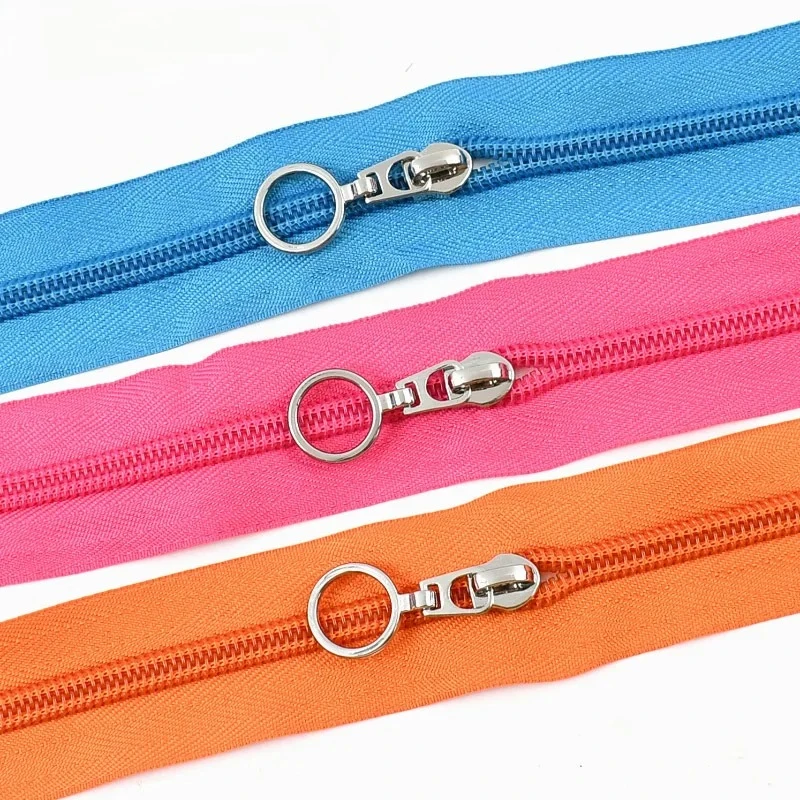 

3/5/8/10M 5# Nylon Zipper Tape with Slider Plastic Zip Zips Package Closure Clothing Decor Repair Kit Sewing DIY Accessories