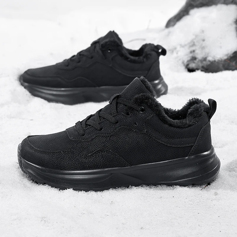 

Botines Botas Hombre Мужские зимние зимние ботинки на меху Уличные кроссовки Мужская обувь 2025 Новая мужская теплая обувь Ботильоны для мужчин