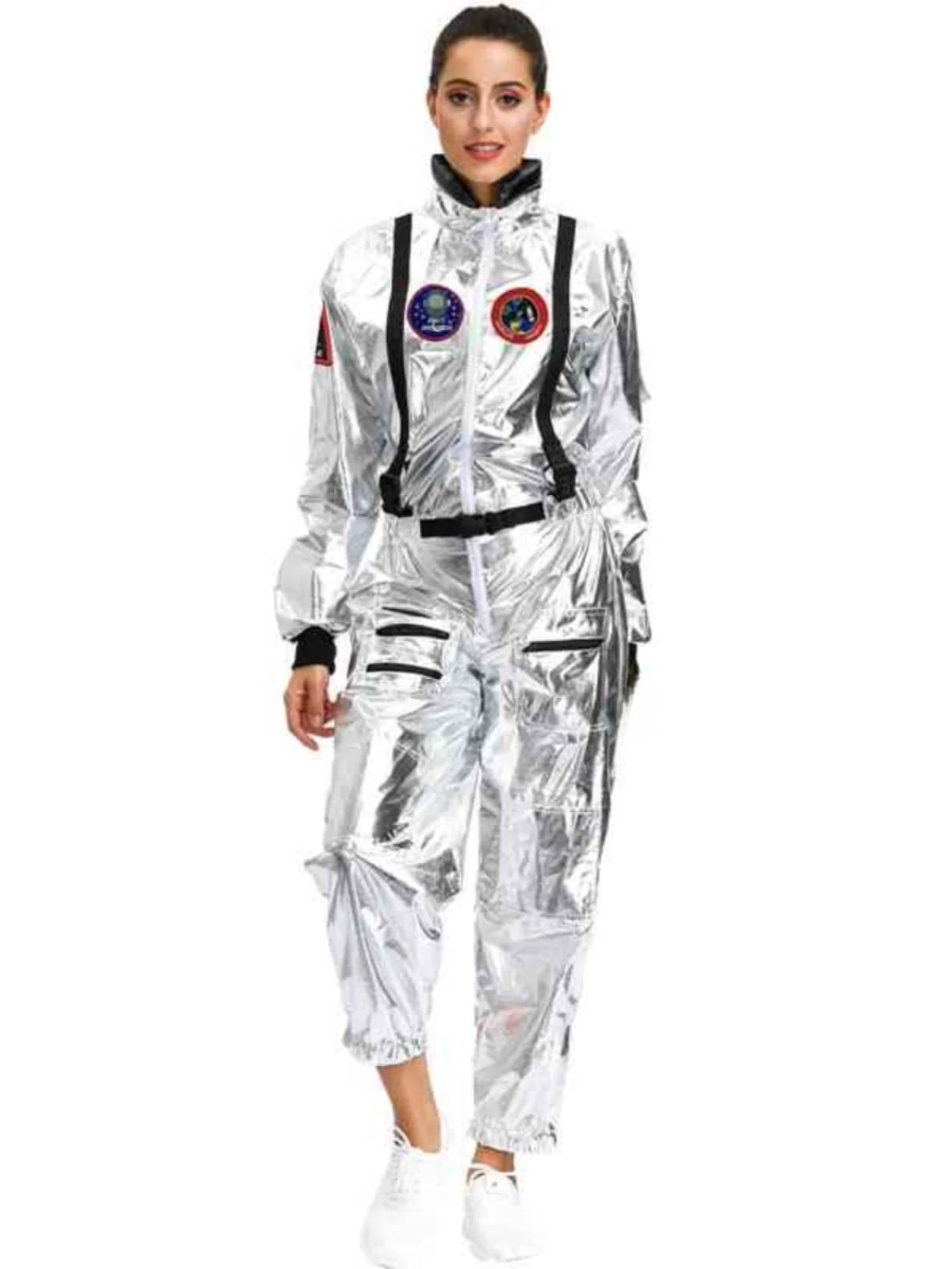 

New loween Couples Space Suit orm Women's Version Earth Rong Astronaut Stage Costume Parent-Child Matching Outfit
