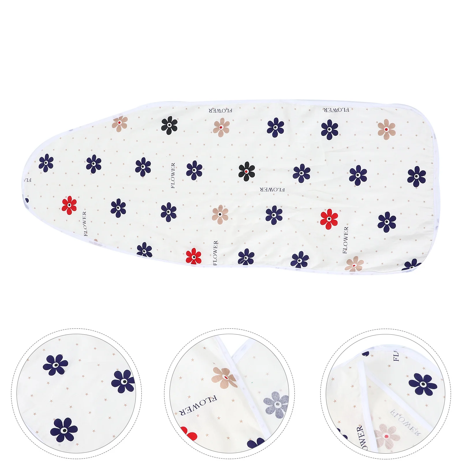 

Ironing Board Cover Anti-Slip Cotton Fabrics Floral Pattern Easy to Use and Maintain Ironing Board Cover
