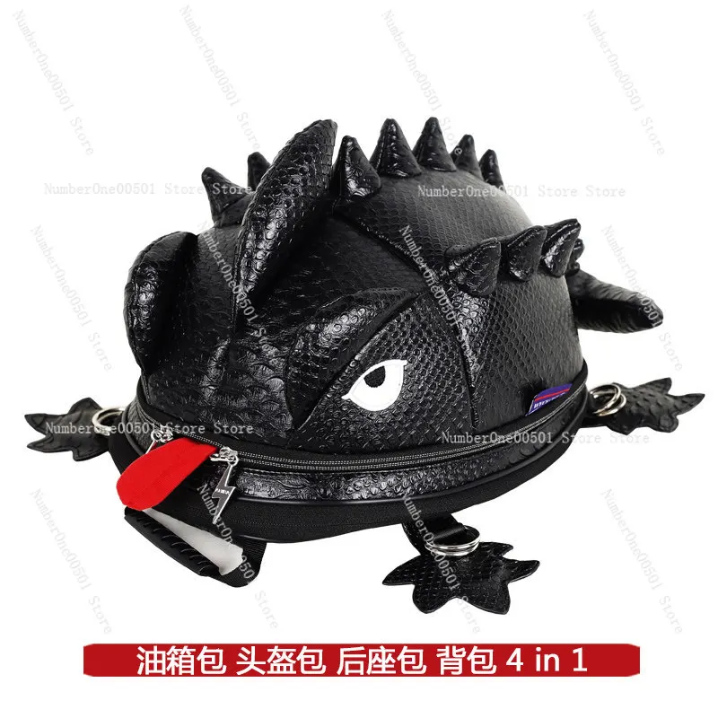 

Motorcycle backpack riding quick release magnet fuel tank bag men's and women's helmet bag waterproof rear seat bag locomotive