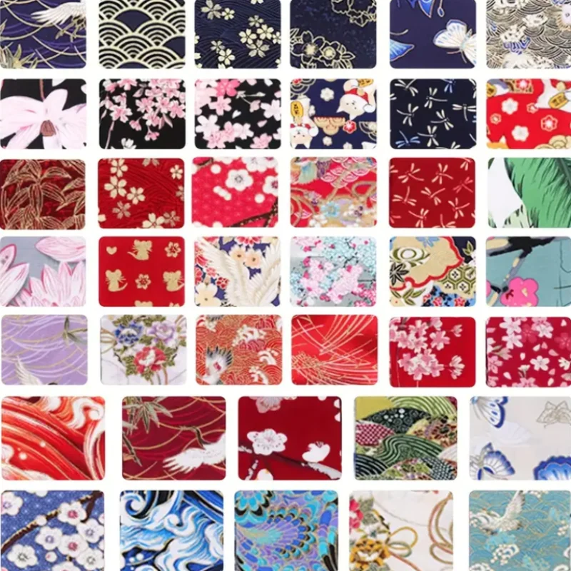 40Pcs/Set DIY Handmade Cloth Cotton Fabric Fabric Wrapping Cloth Quilting Fabric For Patchwork Sewing Craft Japanese Style