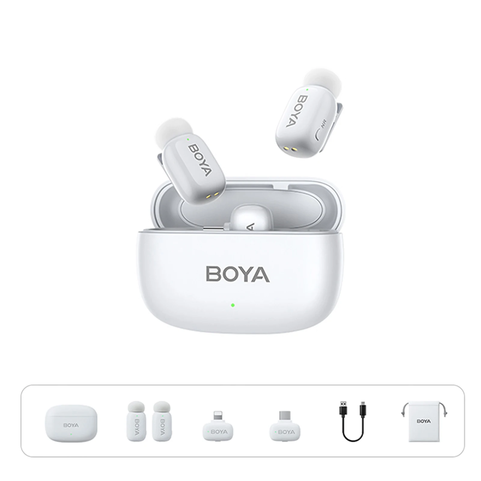 

BOYA One-Trigger-Two 2.4G Wireless Microphone System Phone Microphone Mic AI Voice Changing Intelligent Noise Re