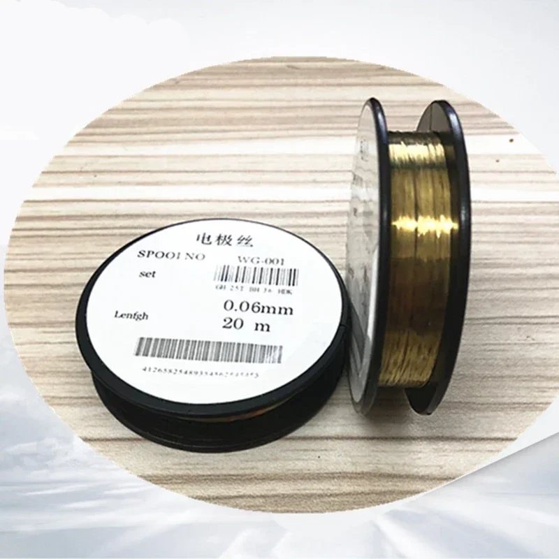 0.06mm 0.08mm 0.1mm 20meters high quality Printer Copier Parts Golden CORONA WIRE Electrode Tungsten Wire