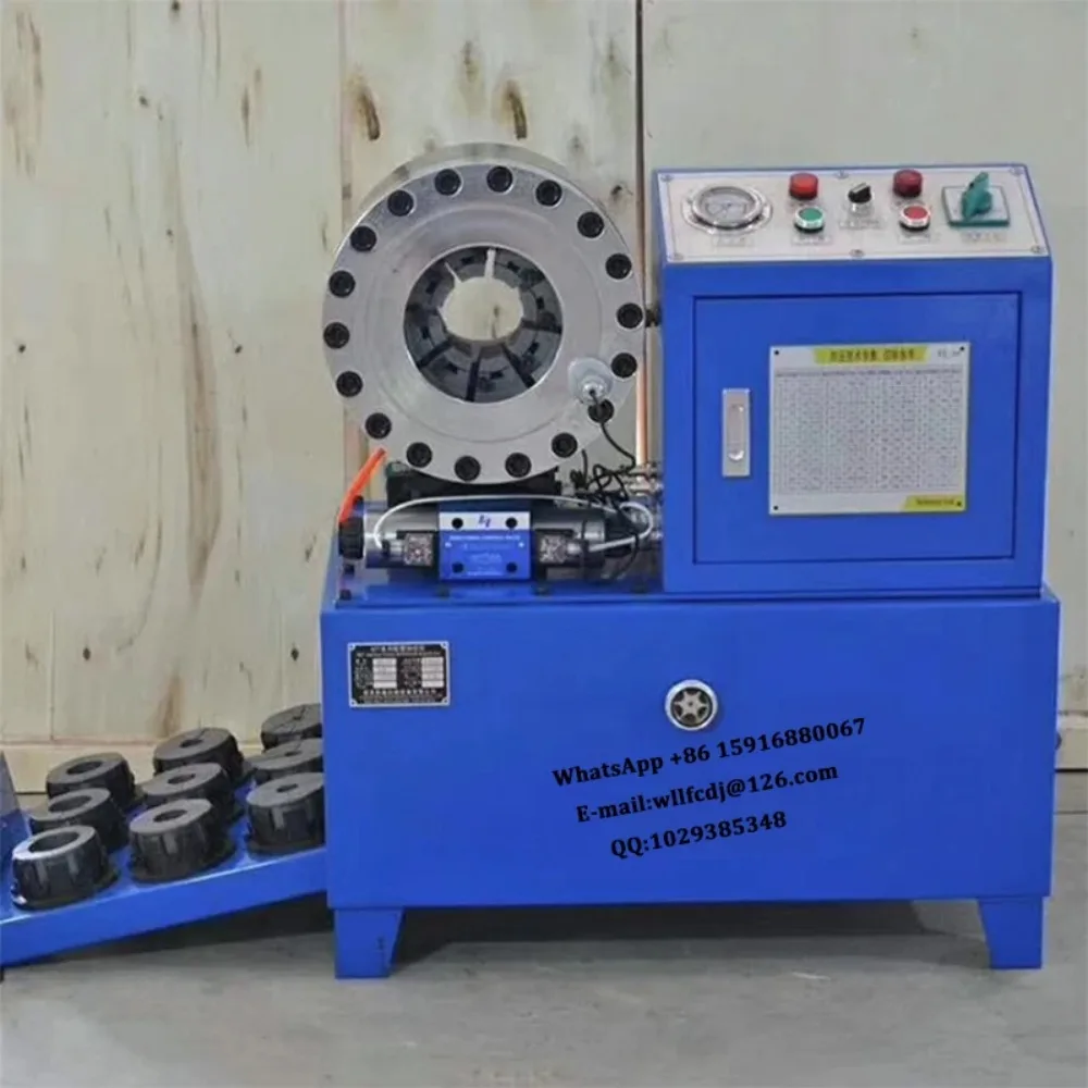 220V/380V Hydraulic Hose Crimping Machine High-pressure Oil Pipe Steel Wire Pipe Joint Automatic Crimper
